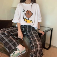 2021 summer kawaii fun cartoon print short sleeved t shirt korean fashion womens oversize shirt cute and creative summer shirt