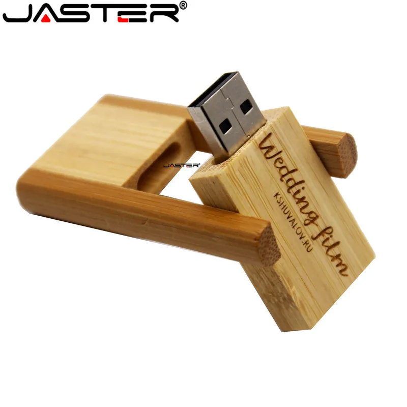 Свадебные подарки JASTER деревянный USB флеш накопитель 2 0 ореховый логотип