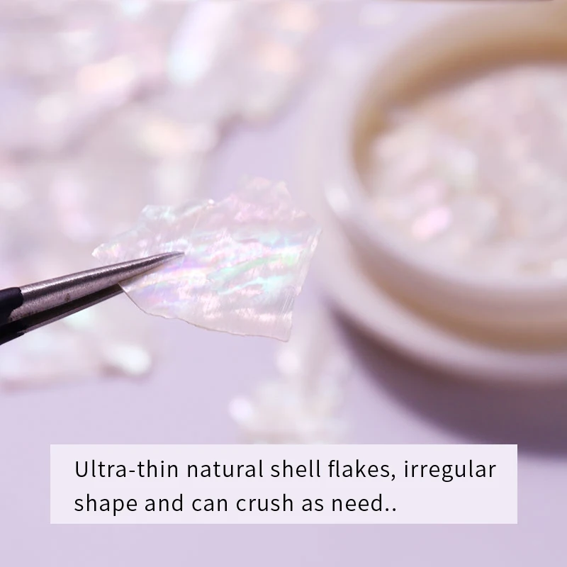 1 коробка 3D морская оболочка хлопья искусственная рельефные украшения