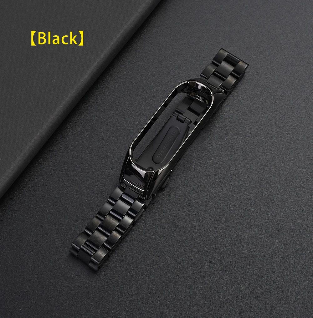 UEBN для mi band 4 сменный металлический ремешок из нержавеющей стали браслеты mi Band 3 ремешок для Xiaomi mi band 4