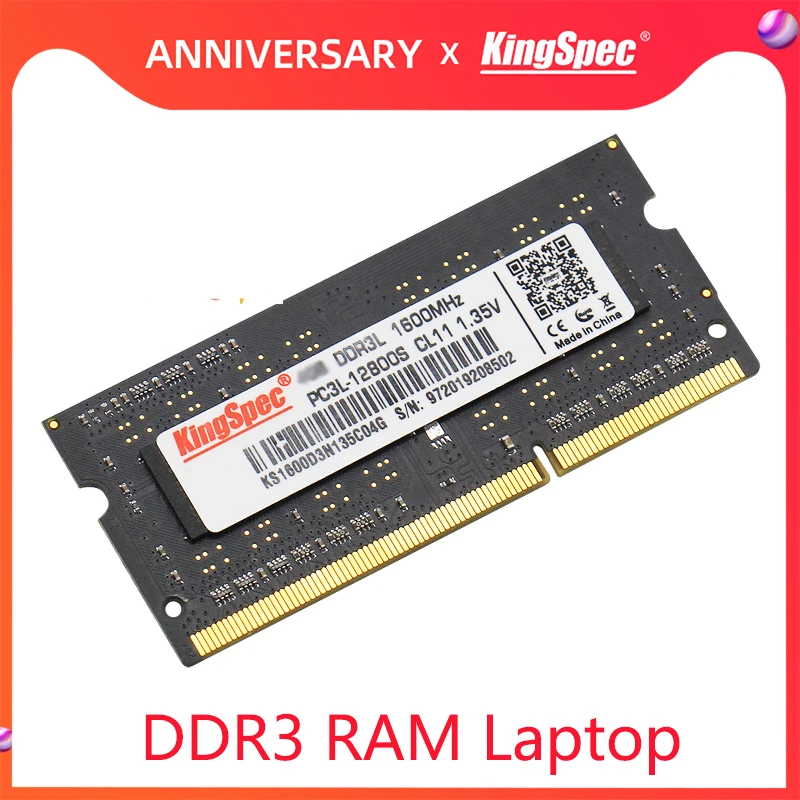 Оперативная память KingSpec ddr3 8 ГБ 4 1600 МГц DDR3 ОЗУ Память для ноутбука ddr 3