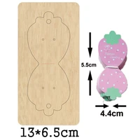 strawberry bow knot headband headdress cutting mold wood dies for blade rule cutter for diy leather cloth paper headwear crafts