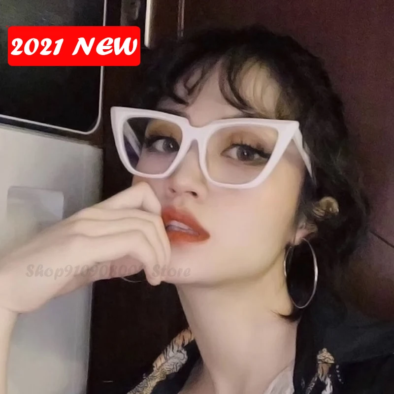 

Classic Transparent Women's Eyeglass Frame Clear Lens Eyeglasses Men Computer Myopia Spectacle Frames Cateye Eyewear