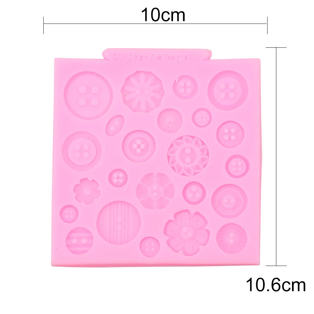 

Candy Mold Fondant Cake Silicone Mould DIY Chocolate Cookie Ice Button Shapes Cake Baking