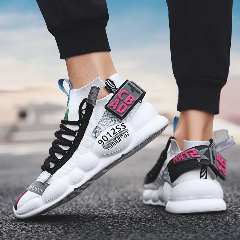 BVNOBET/дышащая мужская повседневная обувь стильная Уличная на плоской подошве