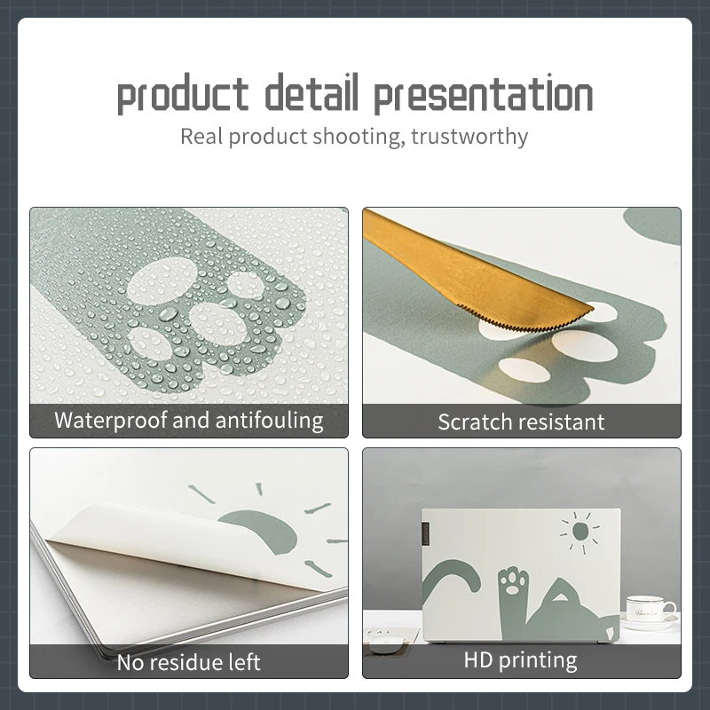 Наклейки сделай сам для ноутбука пленка блокнота Виниловая наклейка черная