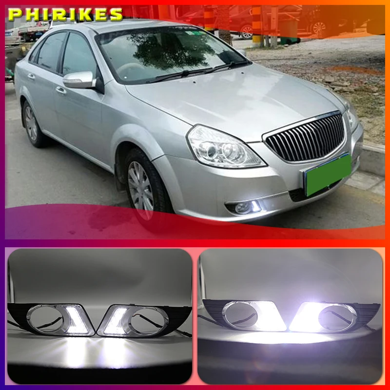 

2pcs LED DRL daytime running light for Buick Excelle 2008-2012 with Front Fog Lamp Day Light