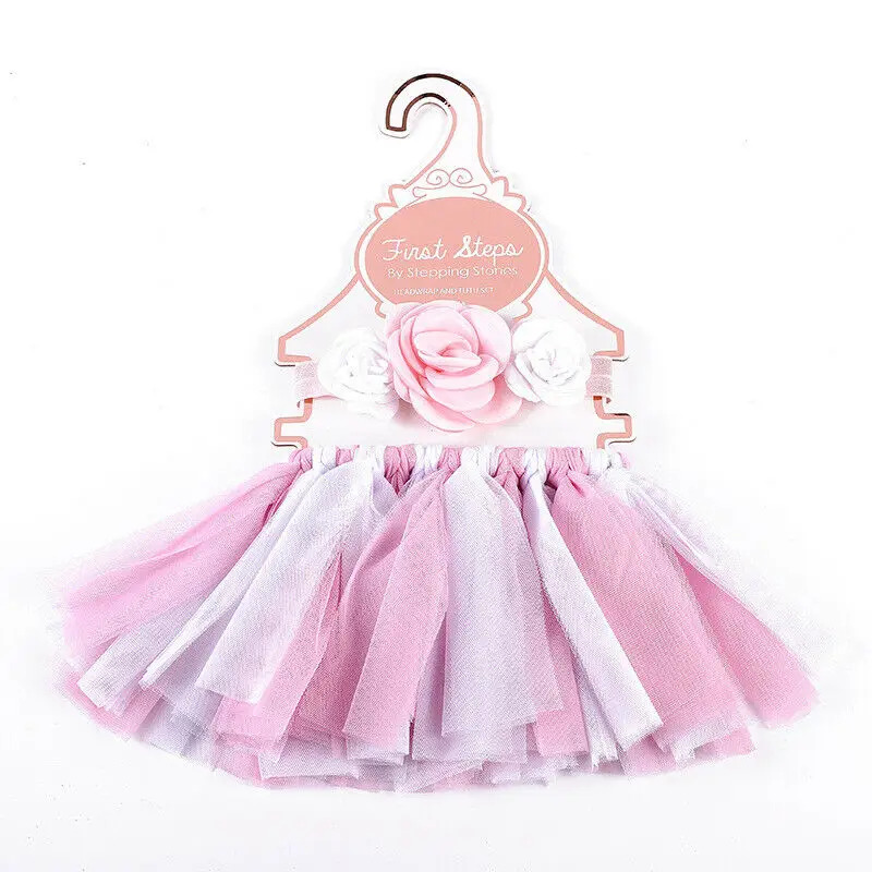 Комплект из 2 предметов для новорожденных девочек с юбкой-пачкой Двухслойная