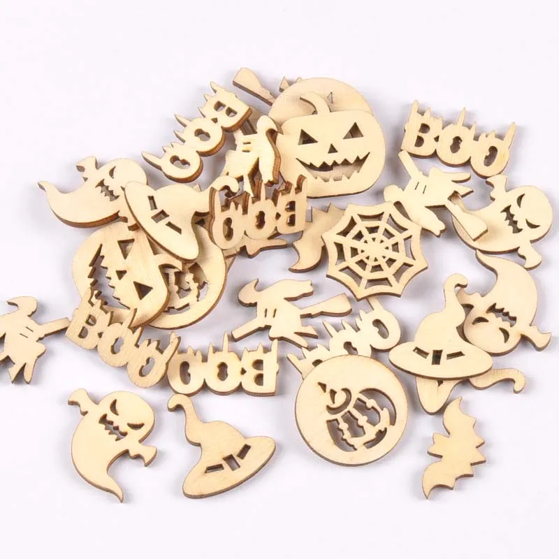 50 шт. незавершенные деревянные ломтики искусство и ремесла из натурального