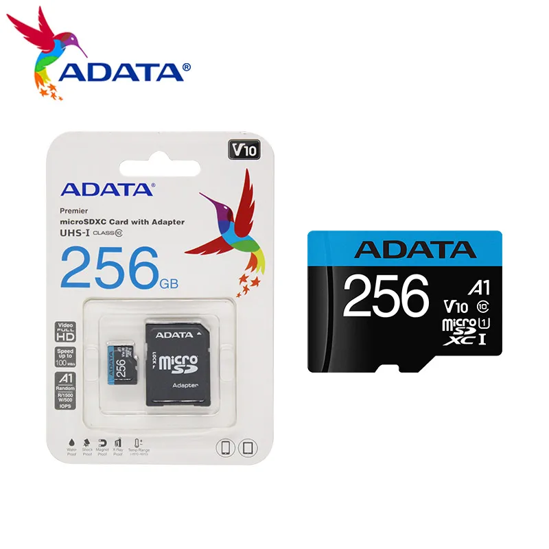 Высокоскоростная карта памяти Microsd ADATA V10 16 ГБ 32 A1 64 128 256 U1 класс 10 UHS-I TF-карта |