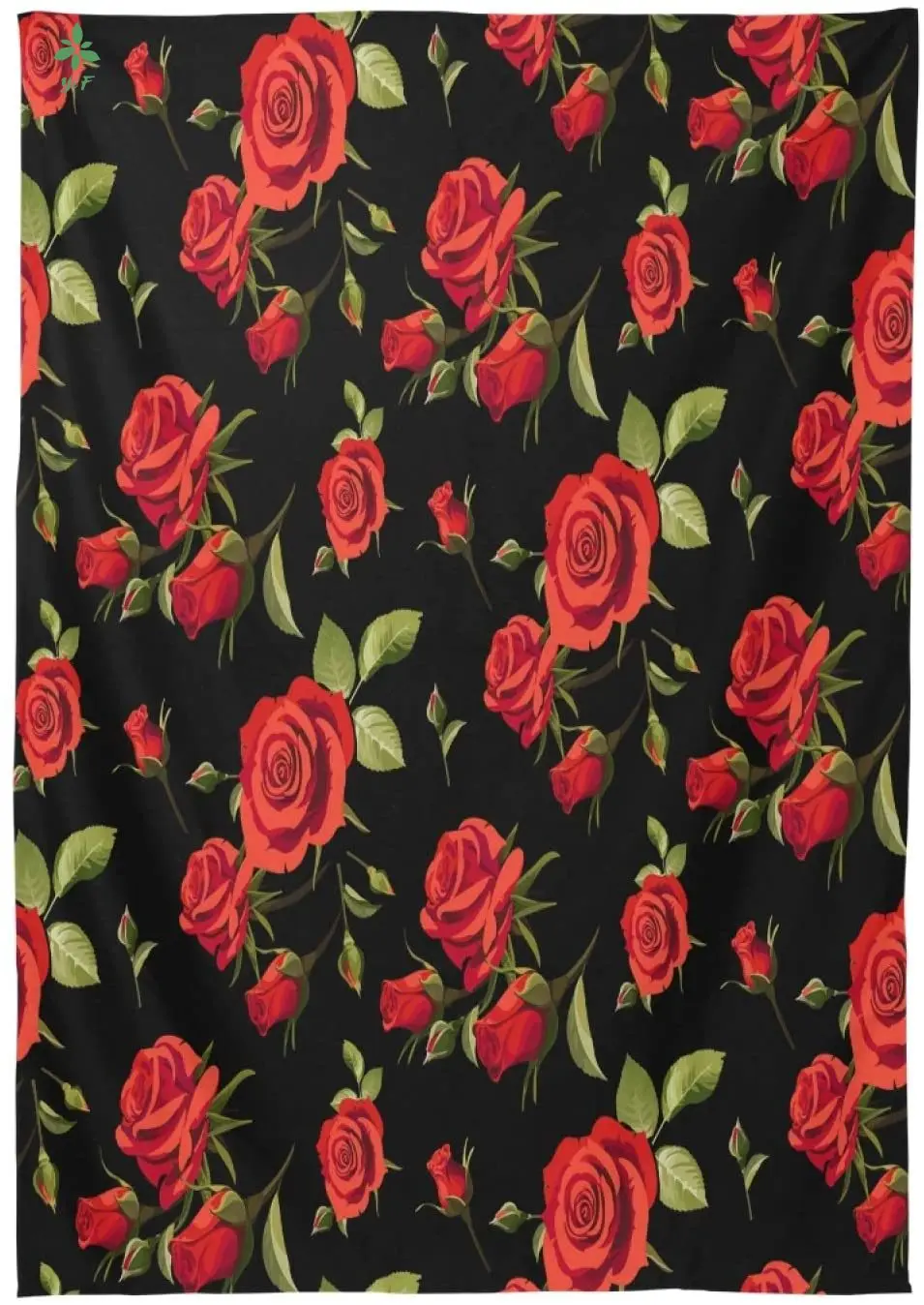 Синий угол День Святого Валентина скатерть с принтом в виде красных роз для Кухня