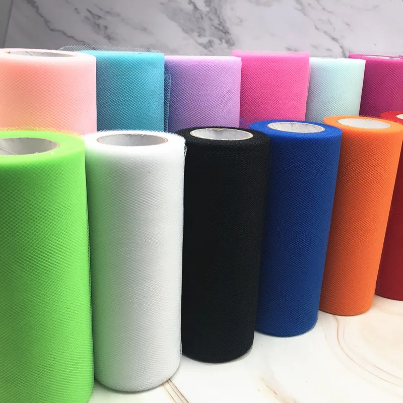 Рулон тюля 25 ярдов органза свадебное украшение пачка для детского душа тюль