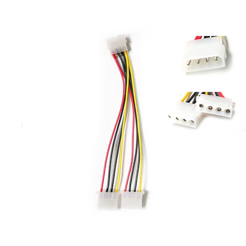 Удлинительный кабель питания штекер 1-2 гнездовой 4P IDE разветвитель порта для