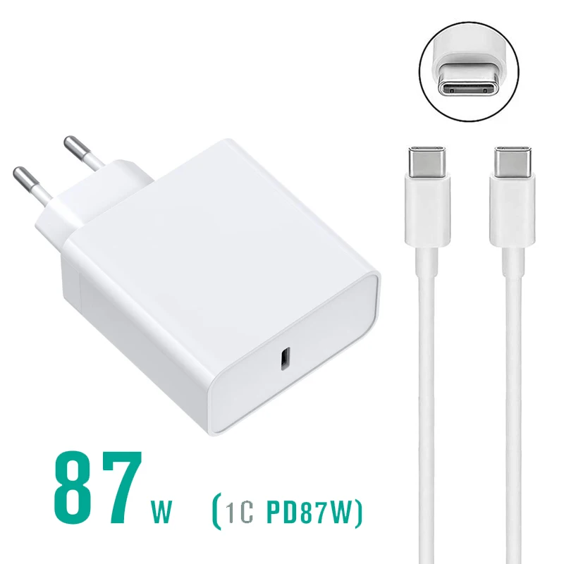 87 Вт 20В 4.25A USB C PD мощность адаптер Type зарядное устройство для ноутбука Macbook Asus Hp