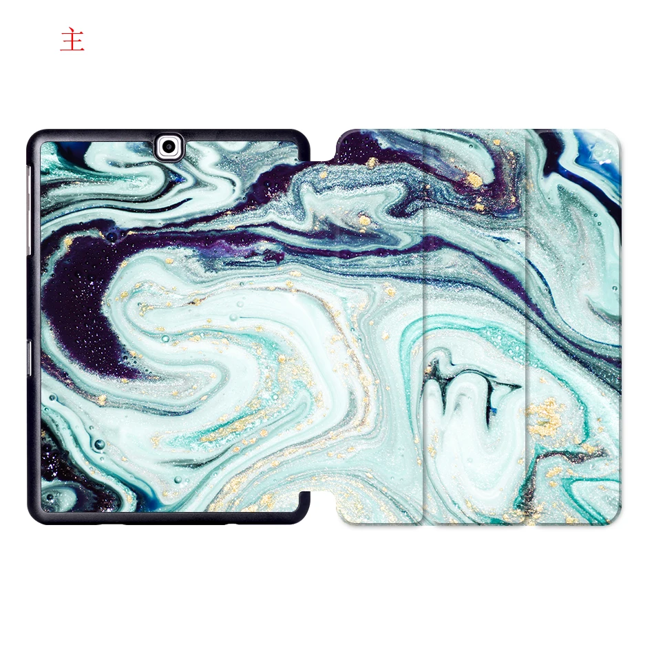SS10 MTT Мрамор из искусственной кожи чехол для samsung Galaxy Tab A 9,7 дюймов принципиально Магнитная подставка чехол для планшета чехол SM-T550 SM-T555 SM-P550 - Цвет: SS10