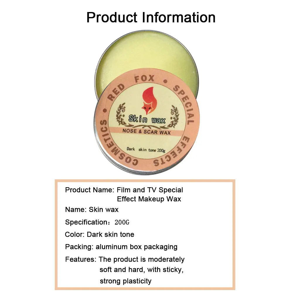 Шрам для лица и носа воск макияжа темные тона кожи косплей специальный эффект