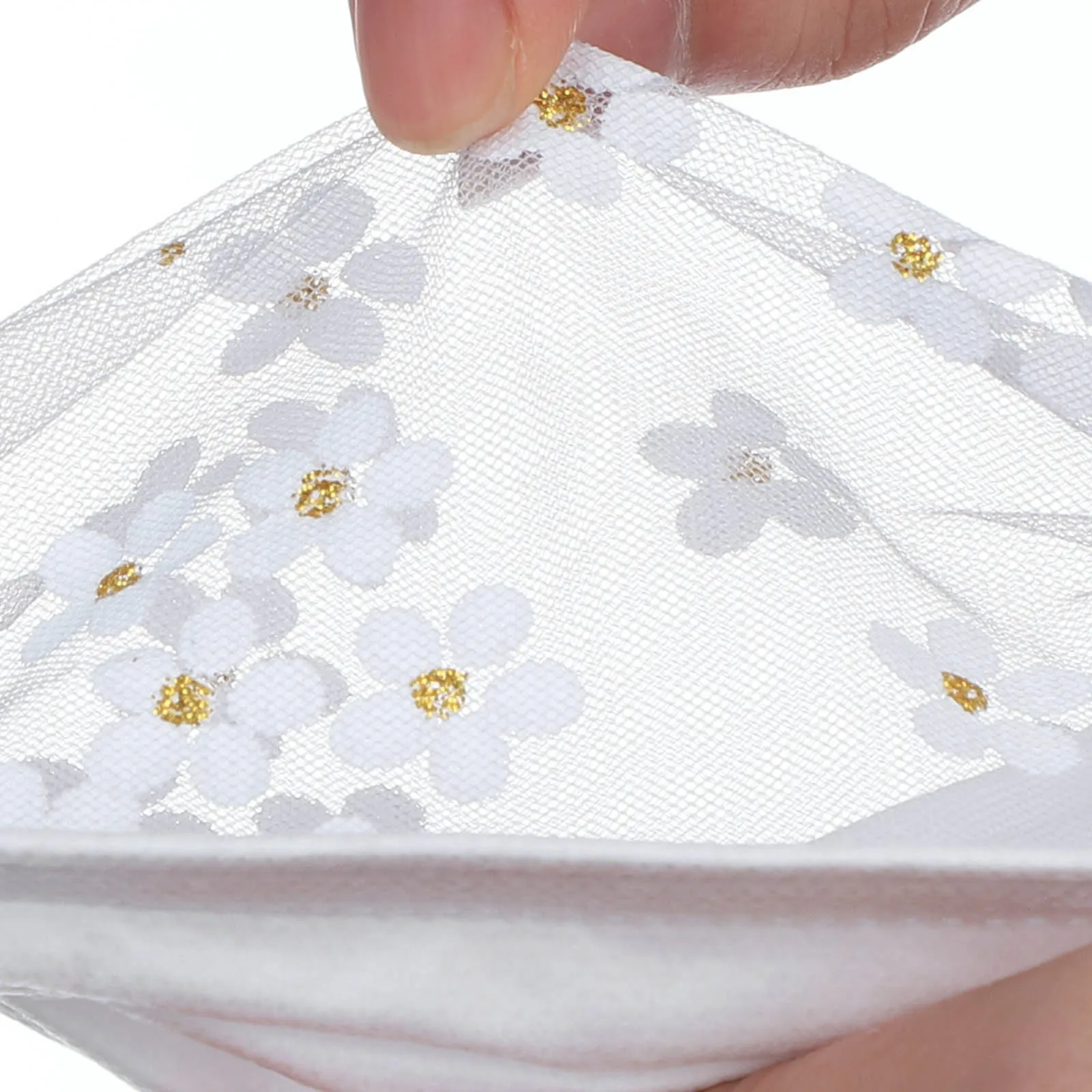 100 шт. маска для лица с цветочным принтом женщин одноразовые маски рта 4 слоя