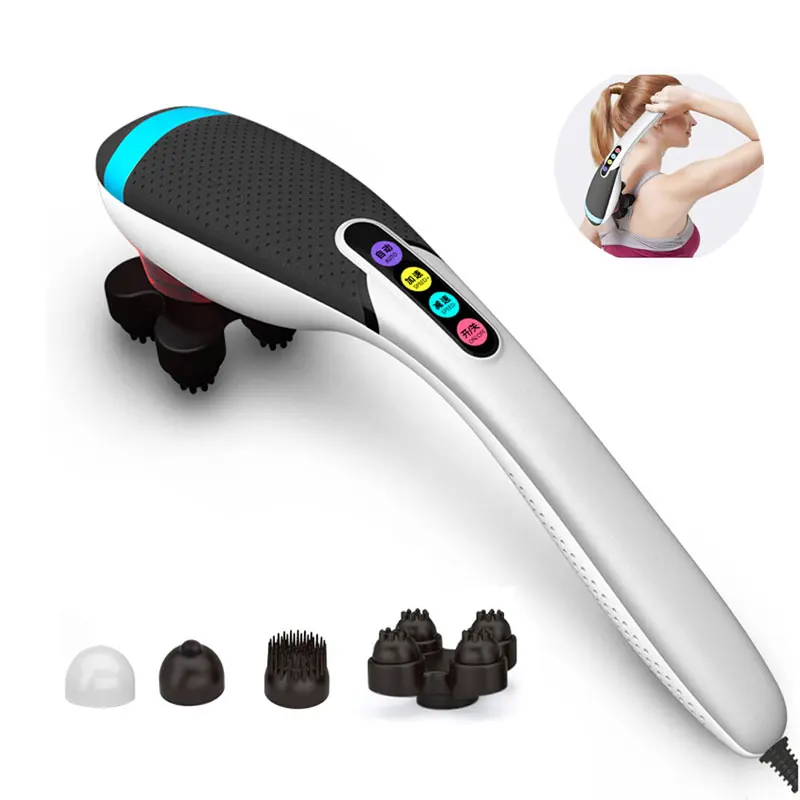 Ручной массажный Стик домашний электрический массажер 6 режимов 5 скоростей 4