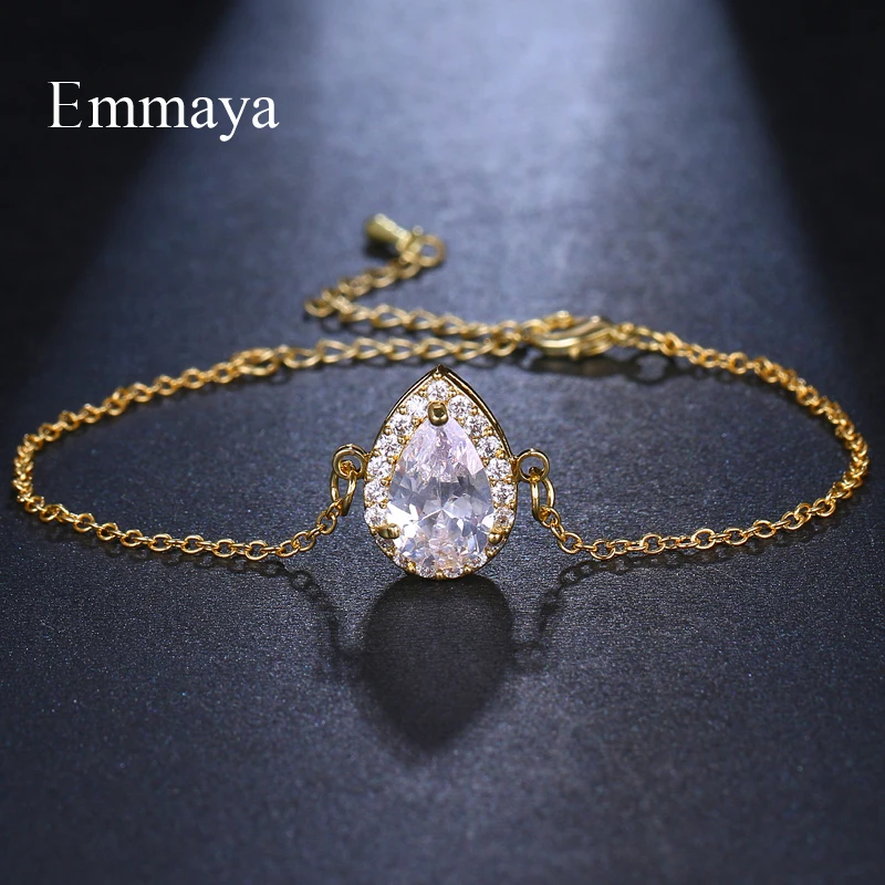 Emmaya Одиночная форма капли воды регулируемый кубический циркон два цвета