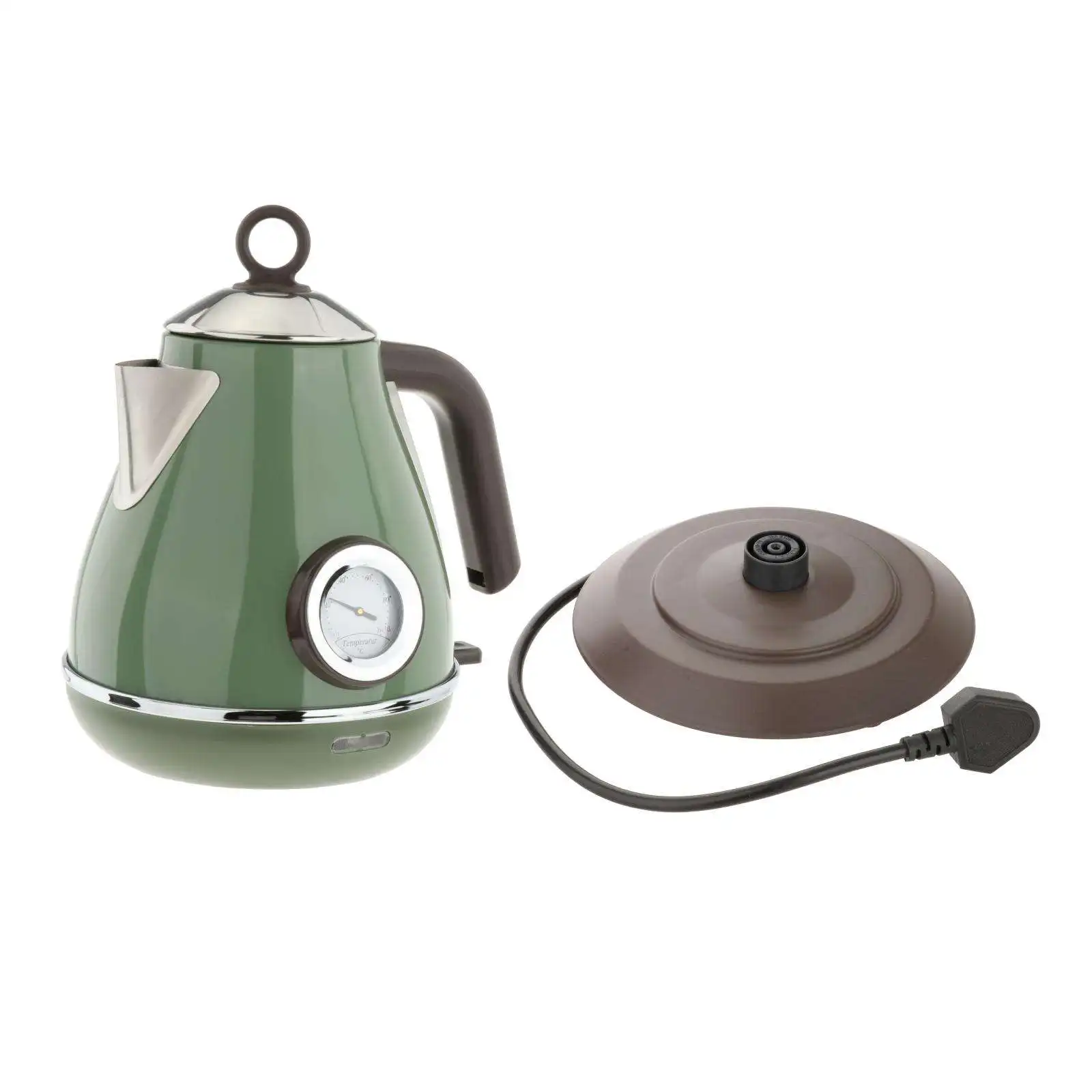 

Stainless Steel Electric Kettle Tea Pot With Water Temperature Control Meter Household Quick Heating 1.7L
