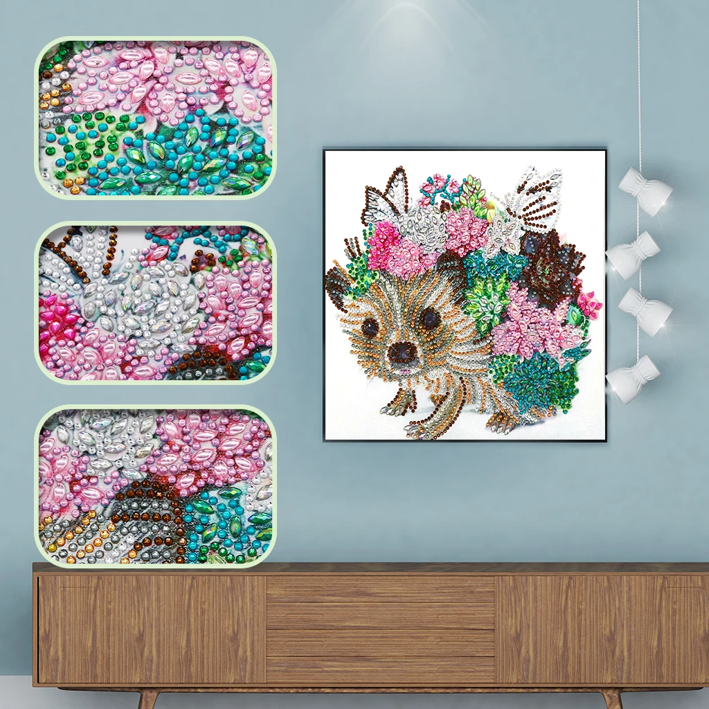 

DIY Diamond Painting Animal Flower Full Square Diamond 5D Diamond Embroidery Mosaic Rhinestone Picture Home Decor Gift