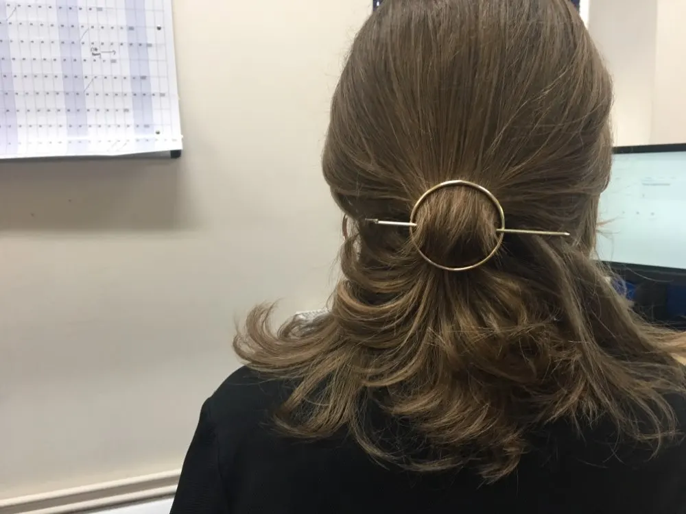 Новые винтажные красивые круглые дизайнерские металлические шпильки для волос