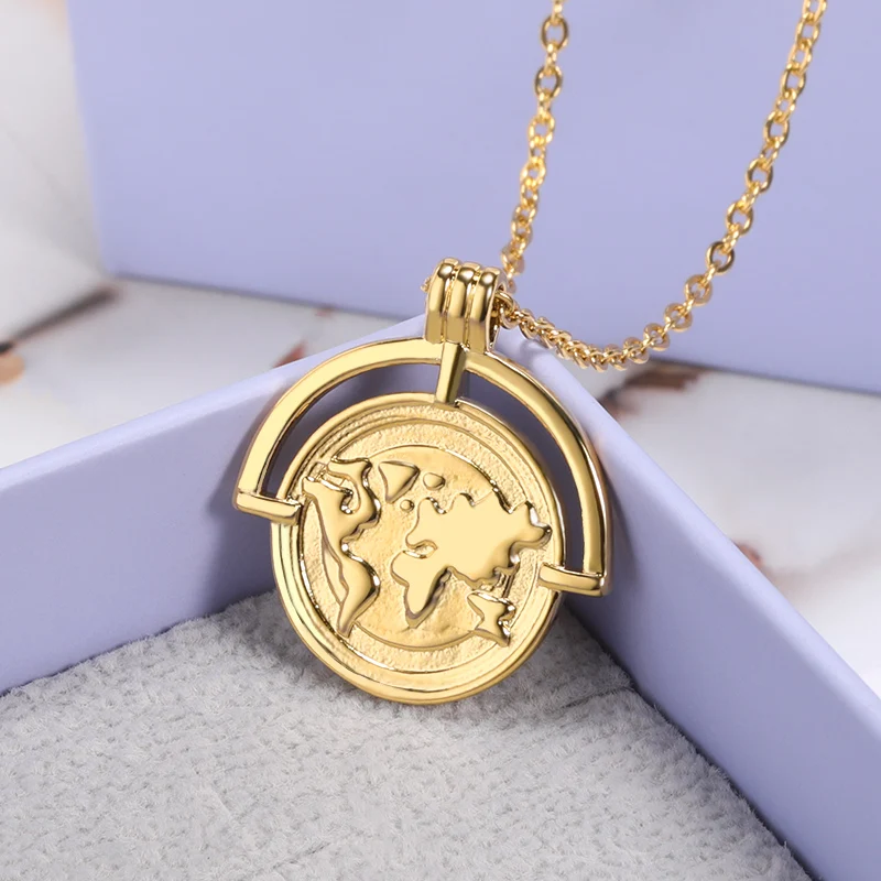 

Изящное женское колье в стиле бохо, ювелирное изделие из нержавеющей стали, круглое ожерелье, свадебный подарок, женское колье