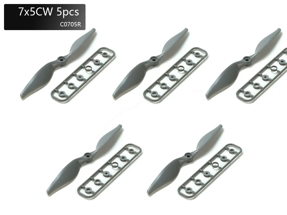 5 шт./лот 7-дюймовый 7X5 7050 CW CCW нейлоновый Стекловолоконный электрический пропеллер