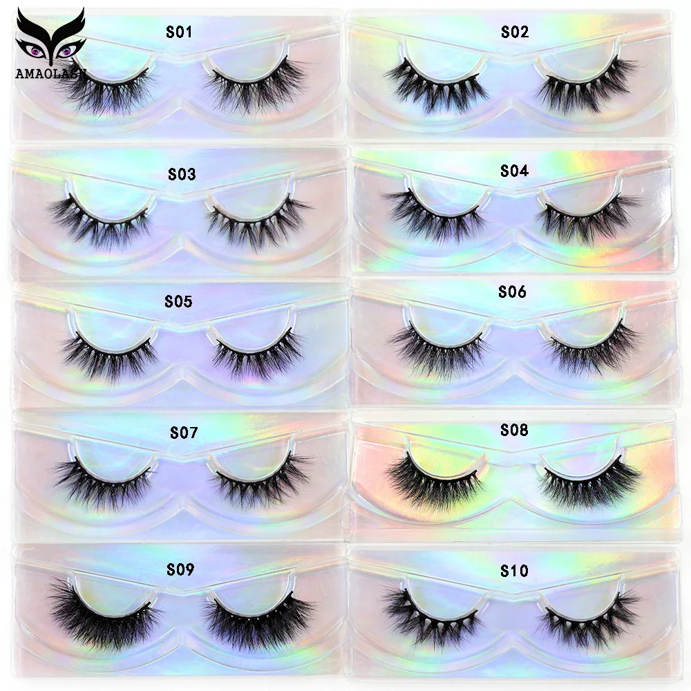 

AMAOLASH Wholesale Faux cils 100 pairs 3D Mink Eyelashes Natural Fluffy Cruelty Free Lashes Dramatic Thick Hand Made Eye Makeup