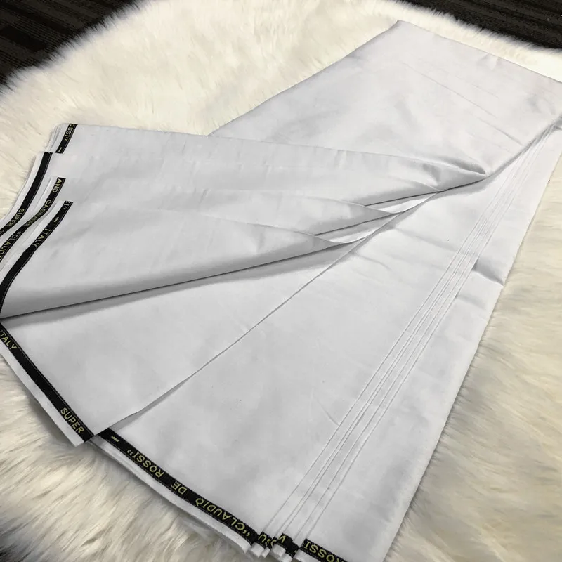 Кашемировая ткань Agbada для мужчин 5 ярдов мягкая из хлопка в африканском стиле