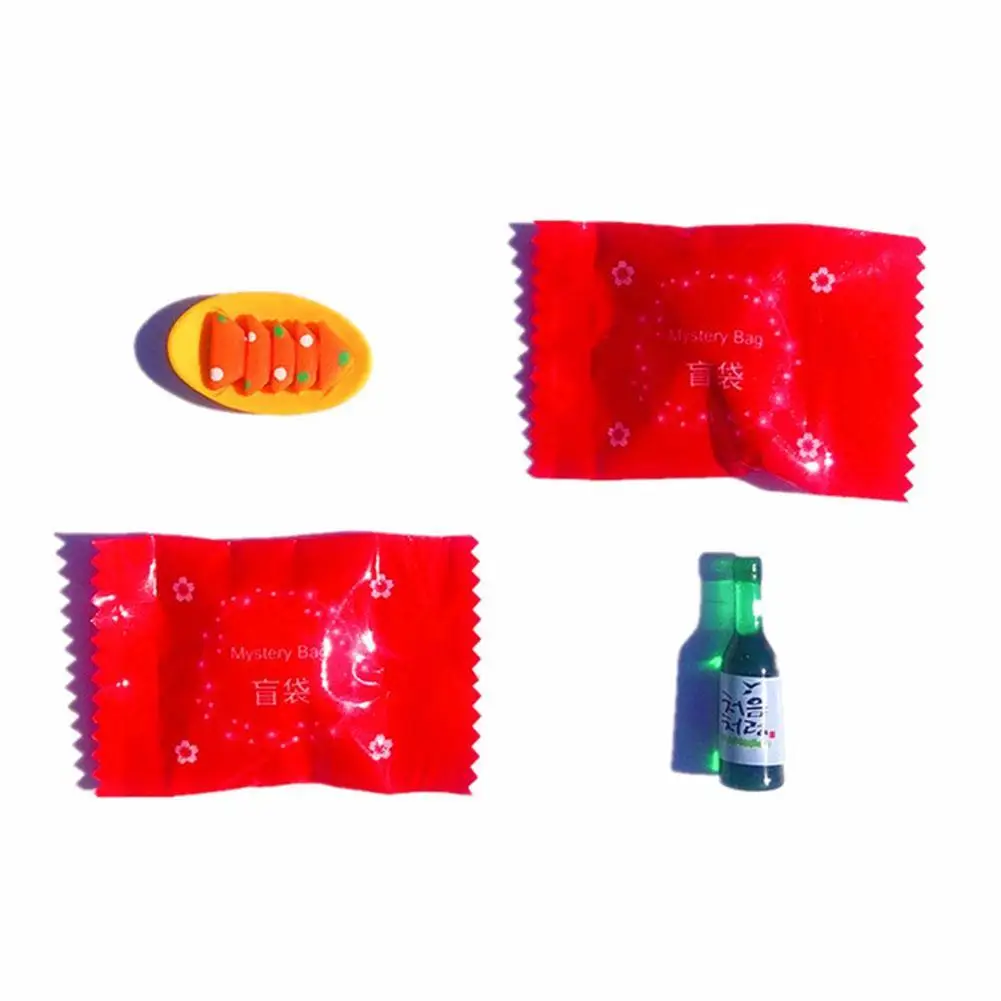 

Blind Bag Resin Model Toys For 1/6 1:12 Dollhouse Miniature Food Play Ornaments Accessories Doll House Mini Bottle Children Gift
