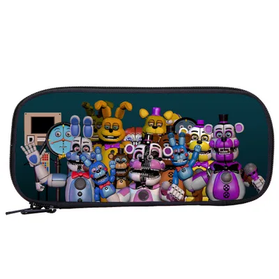 Игра Five Nights At Freddy's FNAF Сумочка для ручек и карандашей чехол для детской школы Канцтовары многофункциональные Фигурки игрушки подарок ребенку на Рождество - Цвет: 08