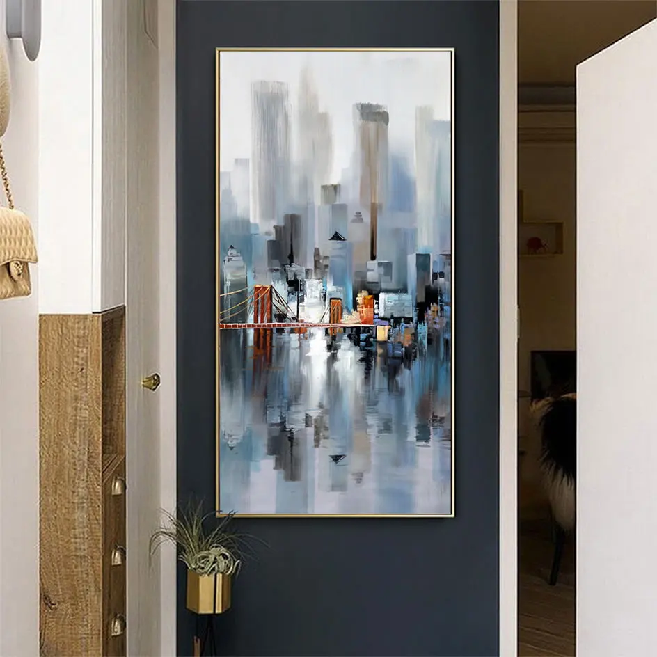 Высотный строительный мост городская архитектура пейзаж абстрактное искусство