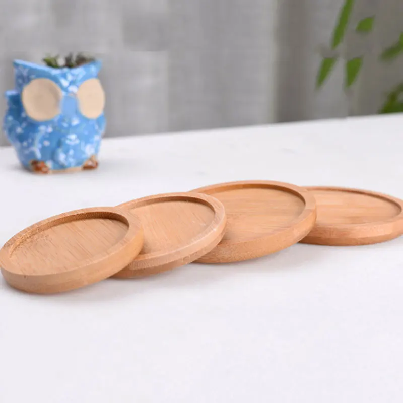 Подставки для цветочных горшков бамбуковый поднос устойчивый к выцветанию с