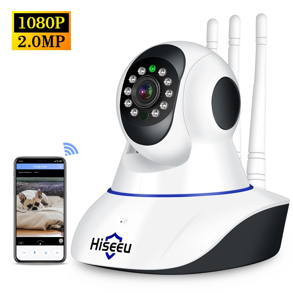 IP камера HISEEU 1080P HD Беспроводная с поддержкой Wi Fi 2 МП|wifi camera 2mp|wireless wifi camerakkmoon ip |