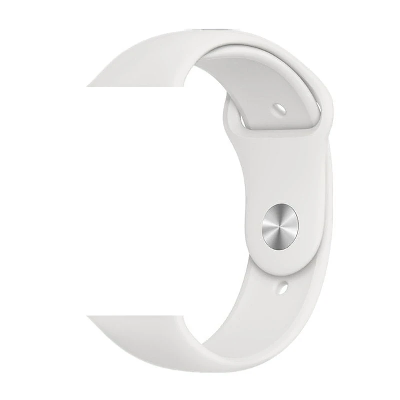 White silicone IWO8 1:1 Смарт часы последняя версия IWO8 reloj inteligente ЭКГ монитор сердечного ритма информация советы для Apple iPhone Android - Цвет: White silicone