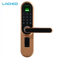 lachco biometric electronic door lock code key touch screen digital password fingerprin smart door lock keyless entry l19013f