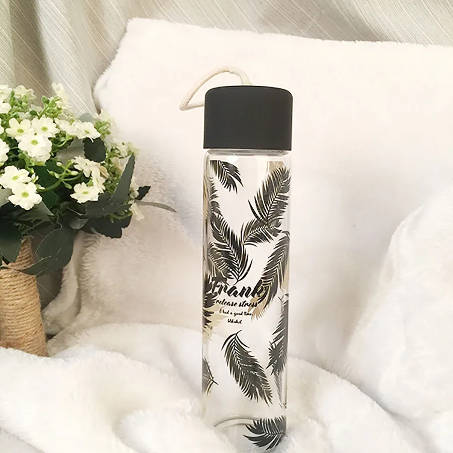 Стеклянные бутылки для воды Корейская простота Детская Спортивная бутылка