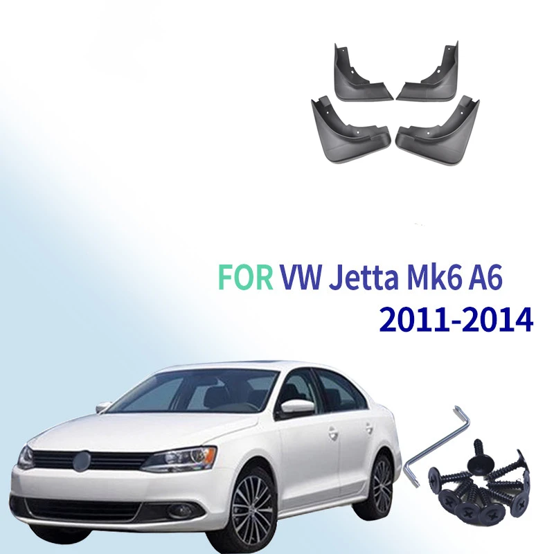 Комплект брызговиков для VW Jetta Mk6 A6 2011 2012 2013 2014 Vento седан брызговики спереди и сзади