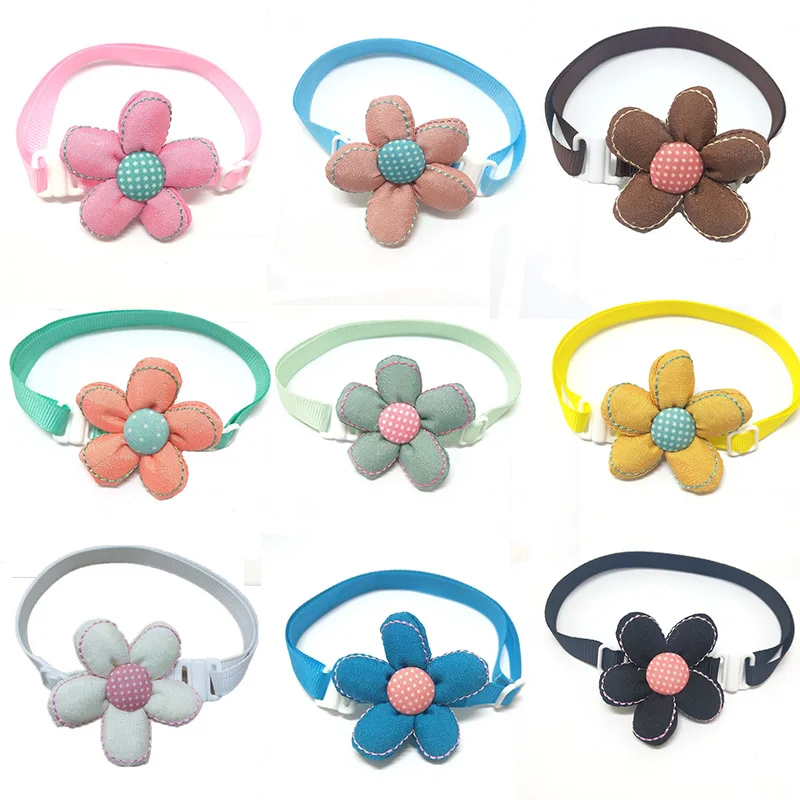 1 шт. милый красочный цветок для собак галстук-бабочка домашних питомцев