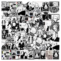 103050pcs black and white manga tokyo avenger graffiti stickers waterproof diy car bike laptop decal decor anime stickers