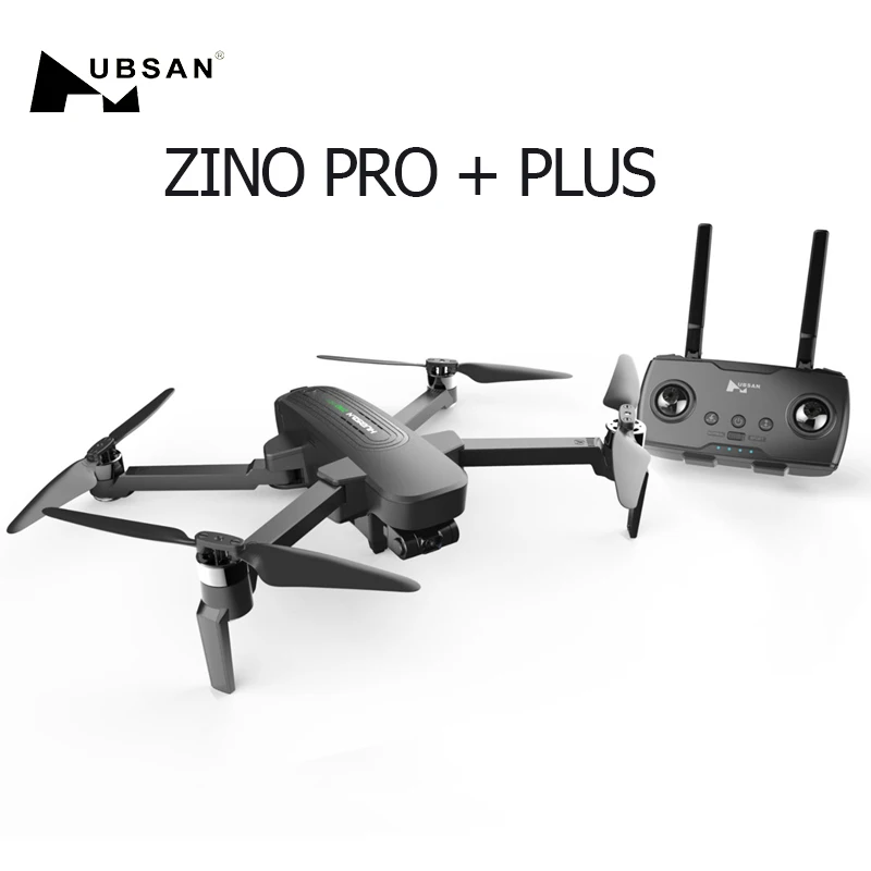 Квадрокоптер Hubsan Zino PRO + Plus Радиоуправляемый с 3-осевым стабилизатором Wi-Fi 8 км FPV 4K