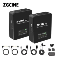 zgcine go 1v1 uhf lavalier wireless microphone mic for smartphone recording microphone for dslr smartphone video mic