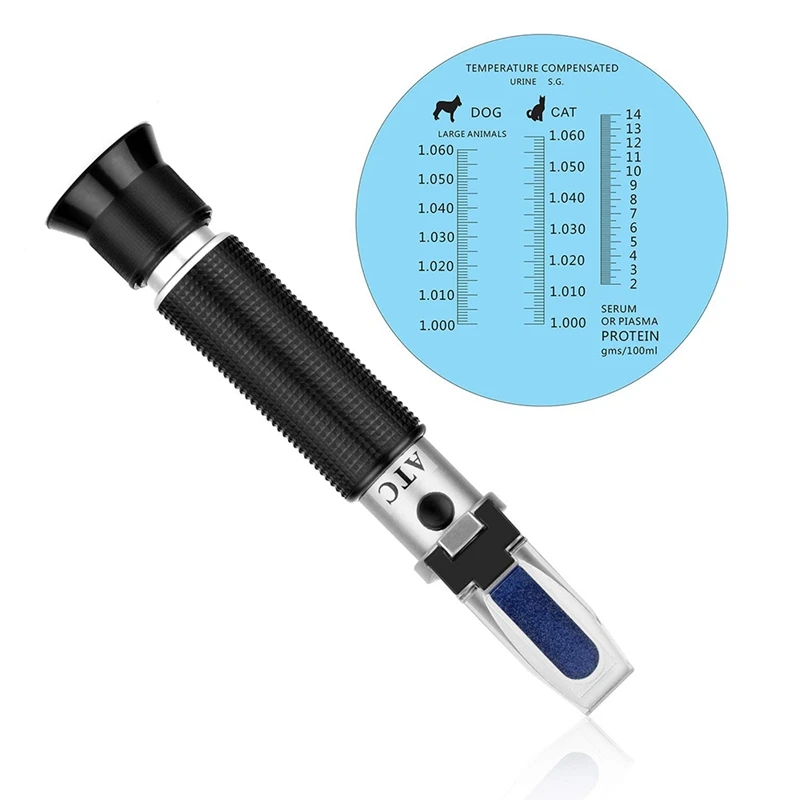Pet Dog Cat Urine Specific Gravity Refractometer Serum Plasma Protein Clinical Hydrometers Tester | Инструменты