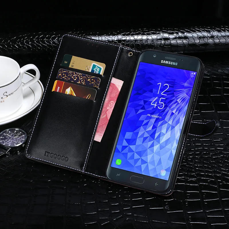ITien кожаный чехол для Samsung Galaxy J7 2016 защитный Магнитный из ТПУ с подставкой