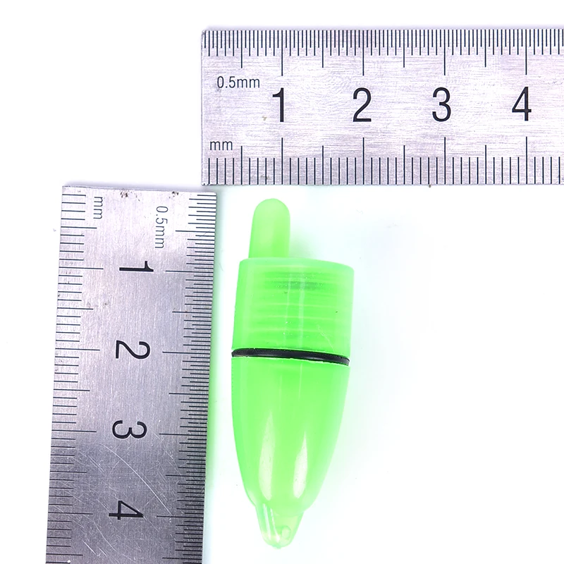 

New 10Pcs/lot Luminous LED Feeder Fishing Green Signal Light Night Fishing Biting Ring Tool