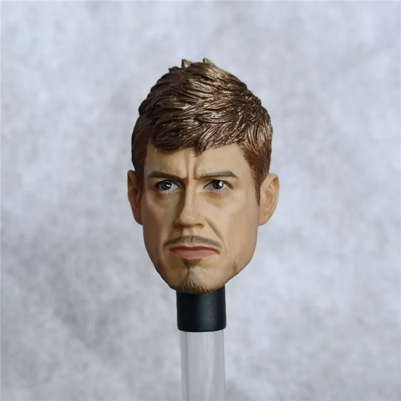 

1/6 Scale Soldier Male Head Model Tony Blonde Head Sculpture Calm No Neck Version for 12 inch Action Figure TBL PH Body