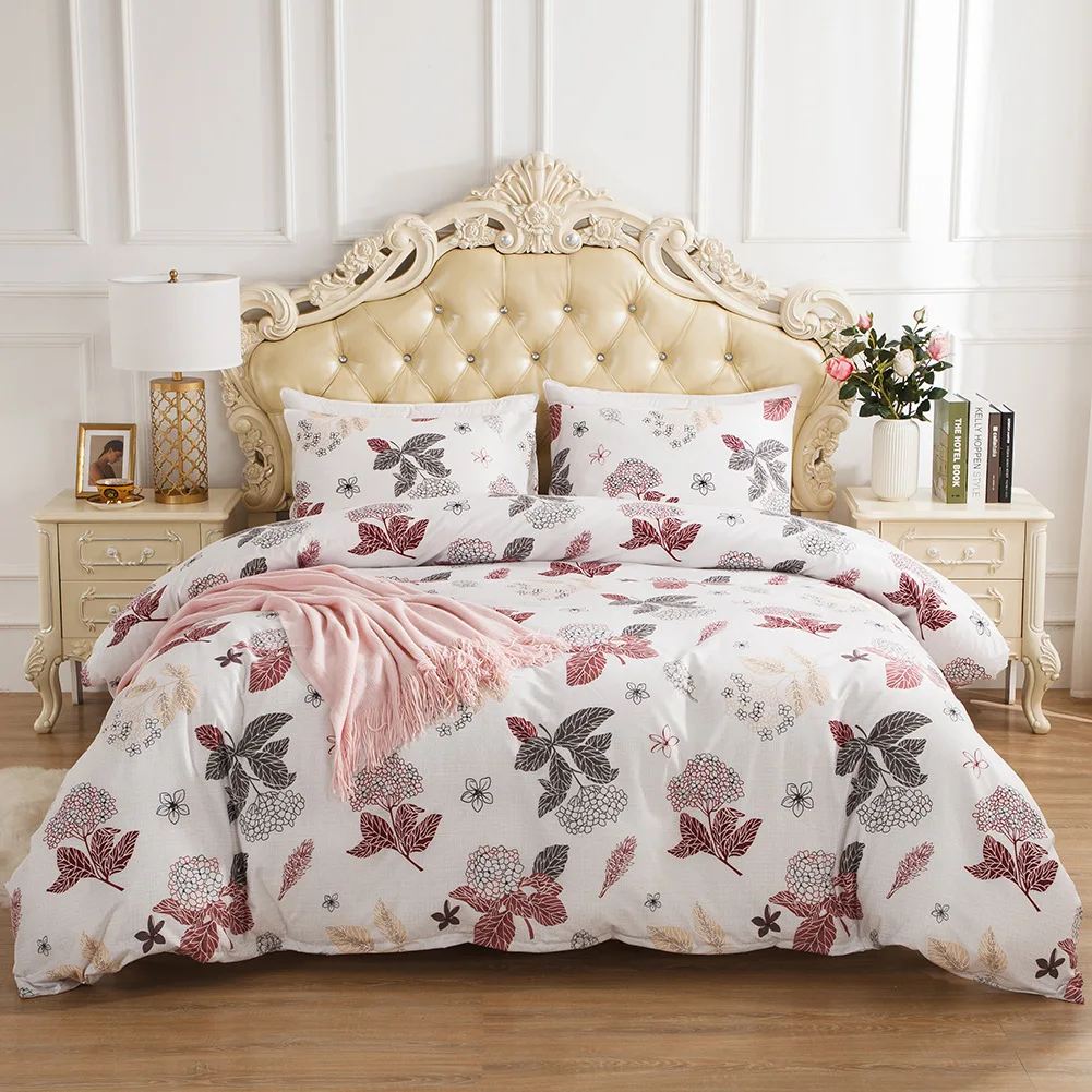 Красочный цветочный Комплект постельного белья из 3 предметов пододеяльник