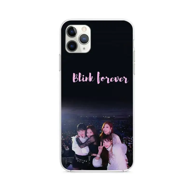 

Kpop Idol Black Pink-compatible Transparent Case For Iphone 6 6s 7 8 Plus XR X XS 11 12 Pro Max