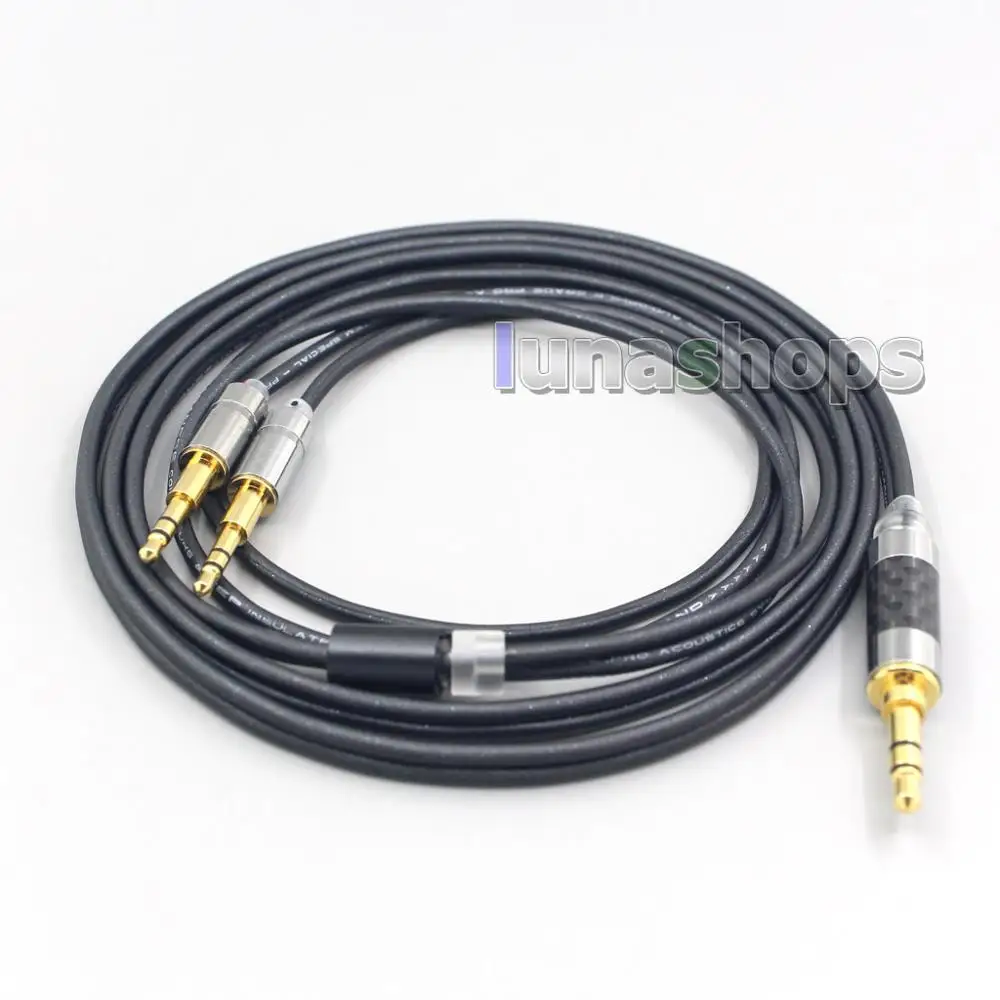 

LN007130 Black 99% Pure PCOCC Earphone Cable For Abyss Diana Acoustic Research AR-H1 Advanced Alpha GT-R Zenith PMx2